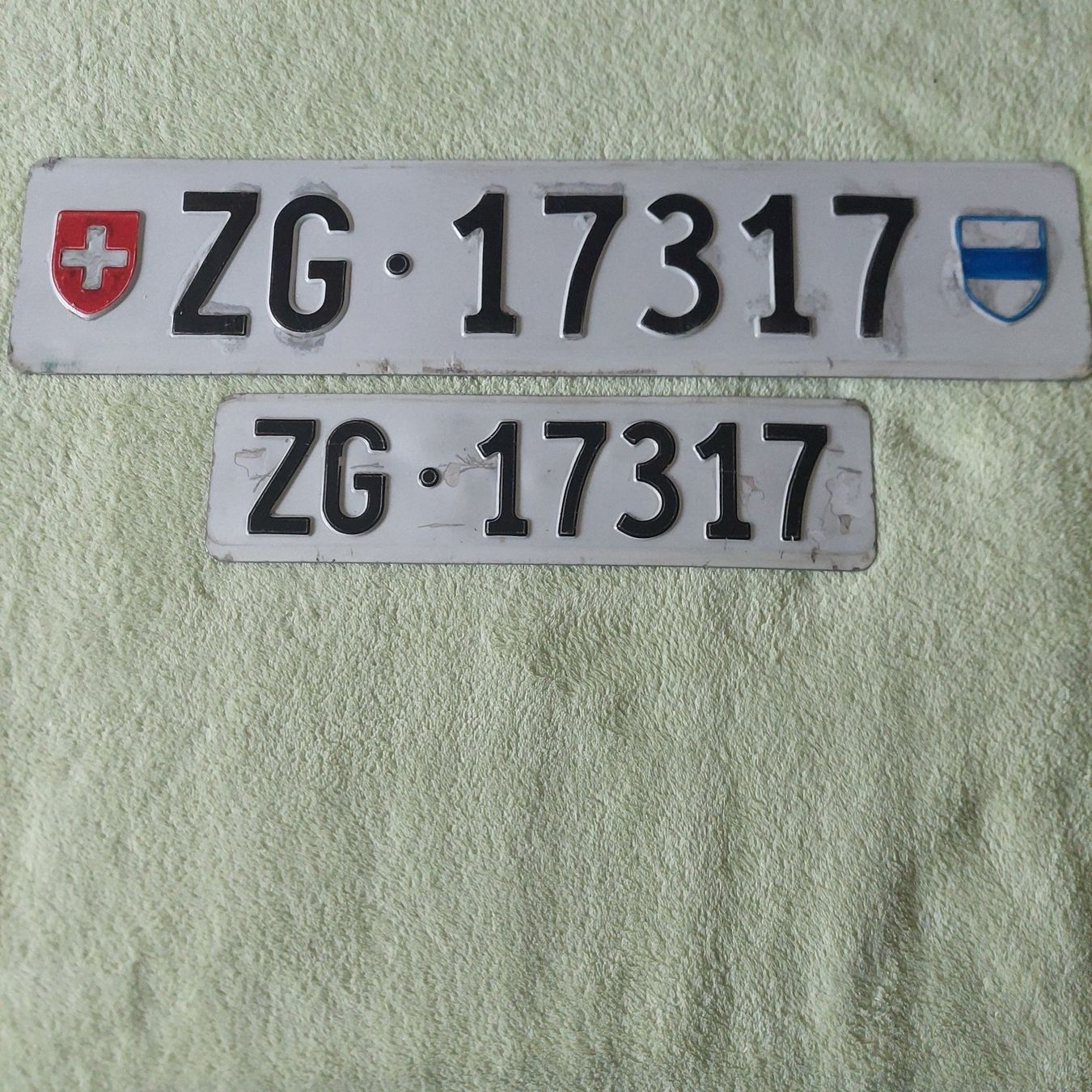 Ecriteaux: Kontrollschild ZG 17317 – D'occasion à Zug par Goma01