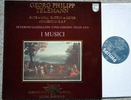 Telemann Suite A-Moll Felix Ayo Gazzelloni  I Musici - LP 🛀