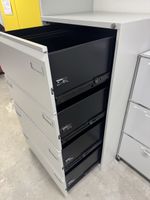 Hängeregisterschrank mit 4 Schubladen / grau
