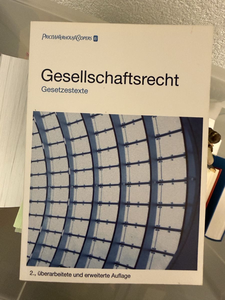 Libri: Gesellschaftsrecht Gesetzestexte – Usato da Luzern venduto da bia_v2fl