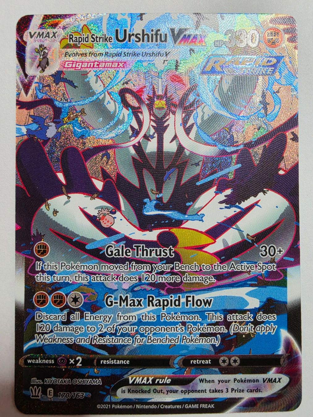 Pokemon Card – R.S Urshifu VMAX (Alt Art) – Battle Styles 🔥 (Neuf (Voir ...