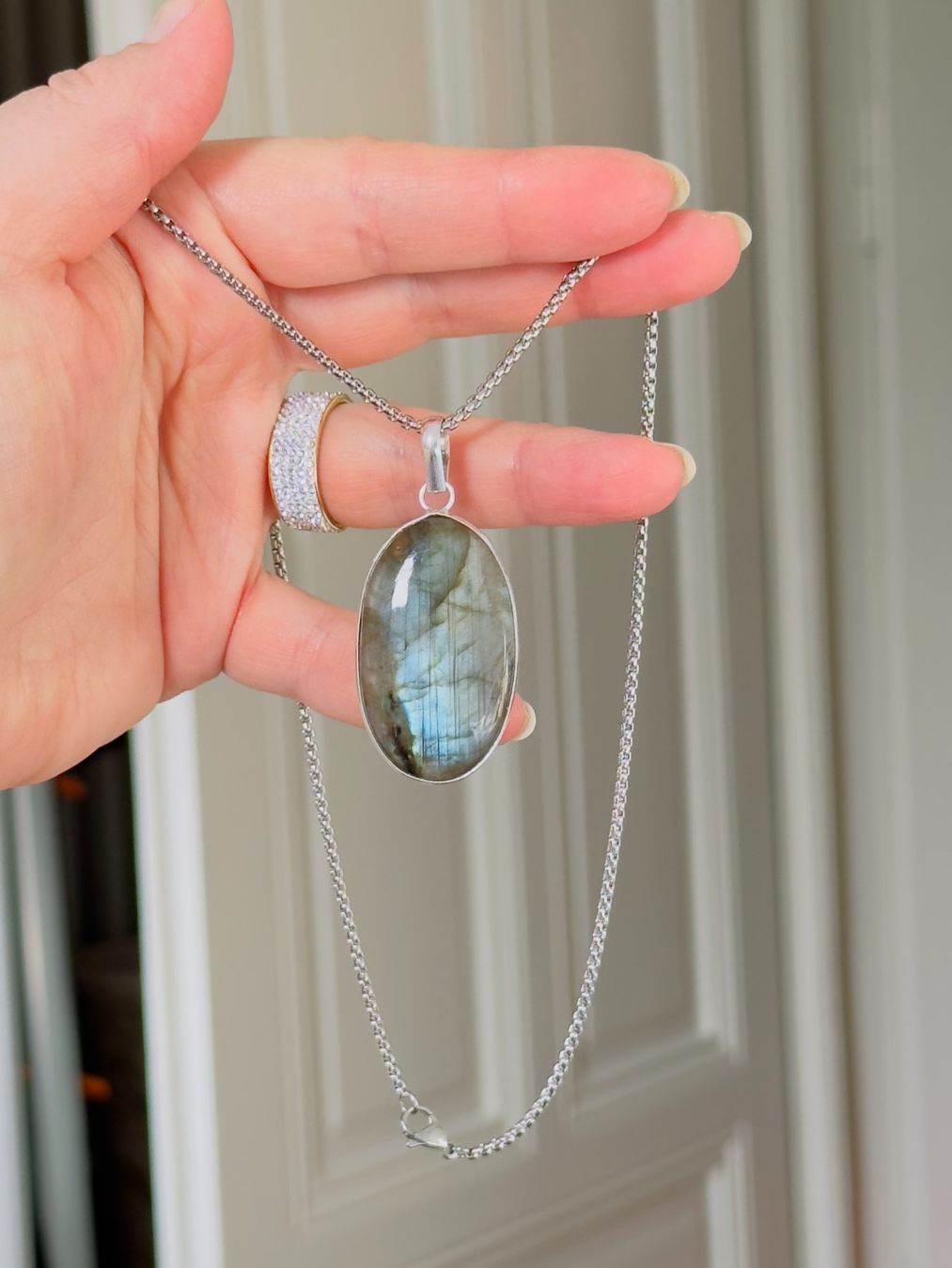 Catenine: Labradorite necklace – Nuovo e nell'imballaggio originale da Genève venduto da AGBERG 8
