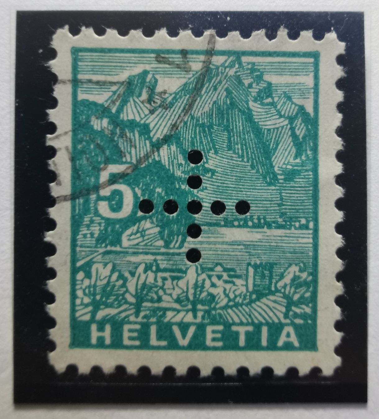 Tutti i francobolli: TR82 CH 5 Perfins – Usato da Cousset venduto da Patrick_Collections 1