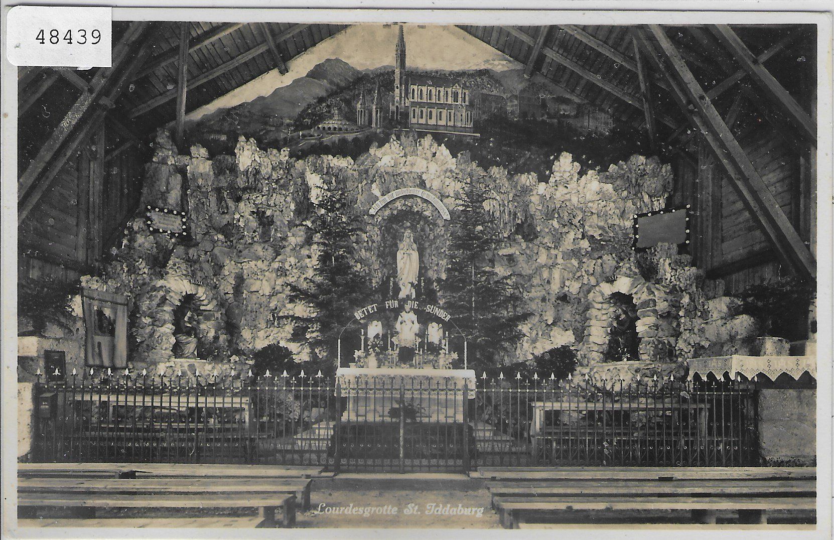 Cartoline postali: St. Iddaburg - Lourdgrotte - b. Gähwil – Usato da Ettingen venduto da Kartenplanet
