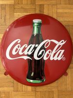 Vintage Coca-Cola Werbeschild / Wandschild aus Stahlblech – 