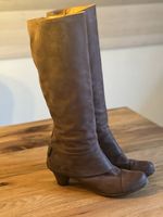 Elegante italienische Lederstiefel Bordeaux Gr. 40 