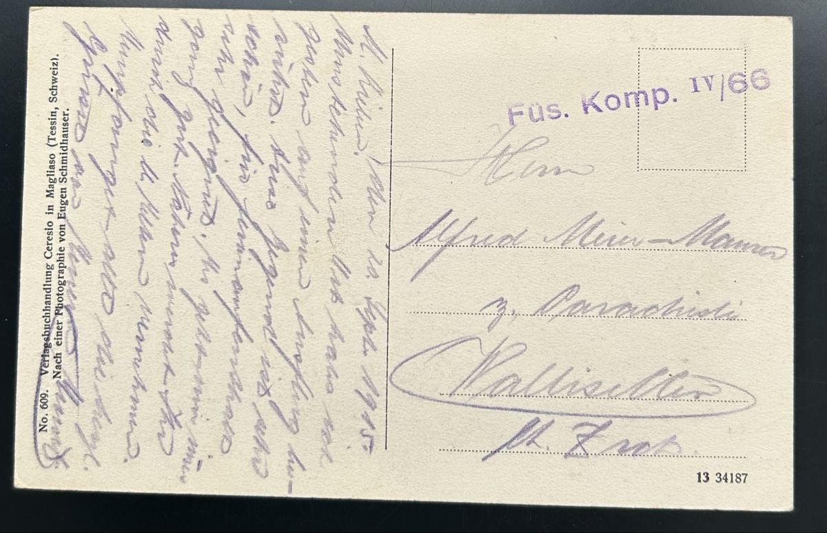 Cartoline postali: Astano Pensione della Poste  – Usato da Horw venduto da Tellbub 1