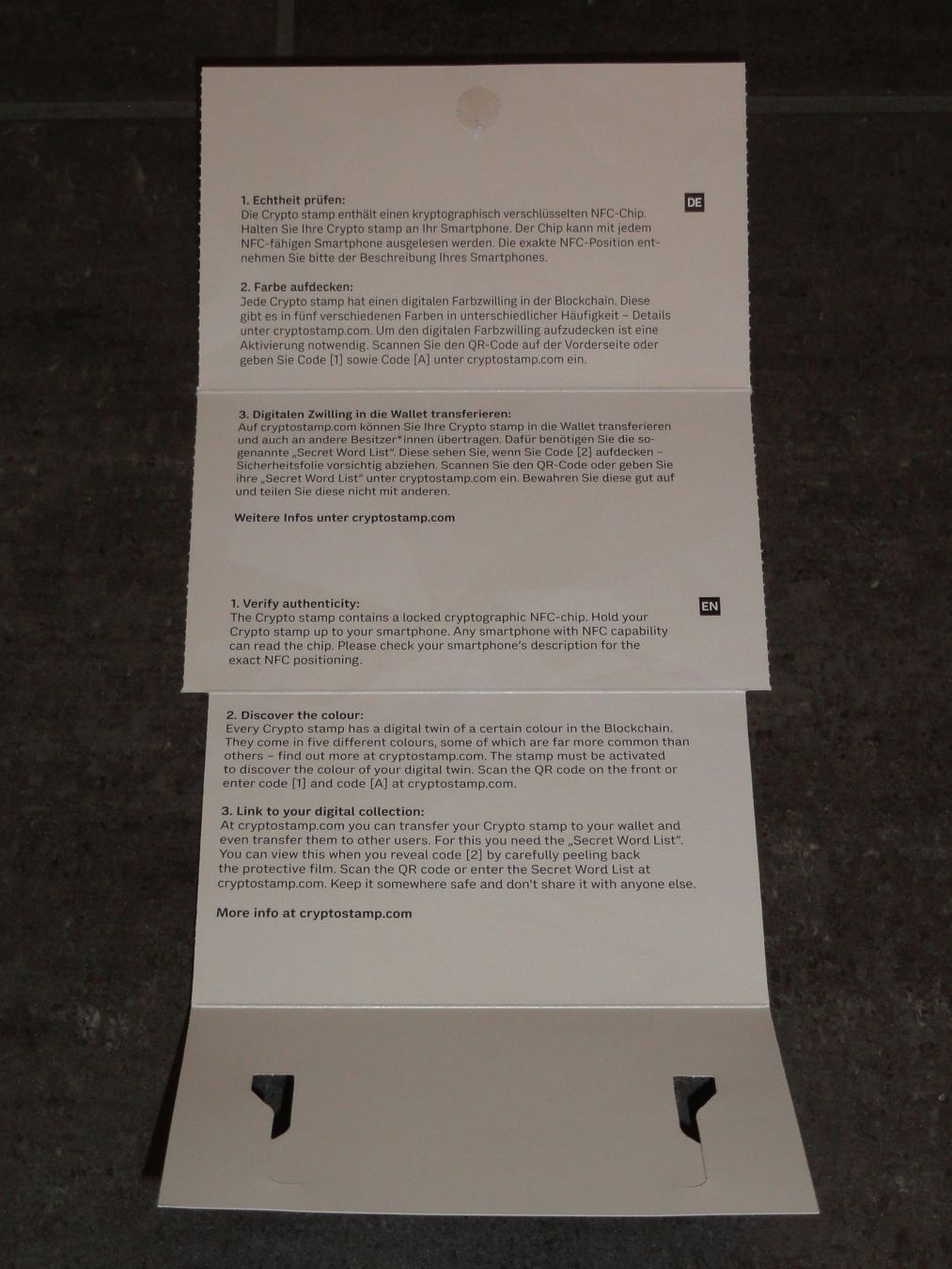 Crypto Stamp 4.0 Österreich: BULLE IN ROT (Neu (gemäss Beschreibung)) in  Dagmersellen für CHF 479 – mit Lieferung auf Ricardo kaufen