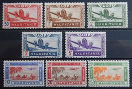 Mauretanien Franz. Kat. 140-147 * 1942