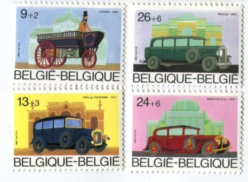 Tutti i francobolli: Briefmarken "Oldtimer". Belgien. – Nuovo e nell'imballaggio originale da Basel venduto da Butsch5