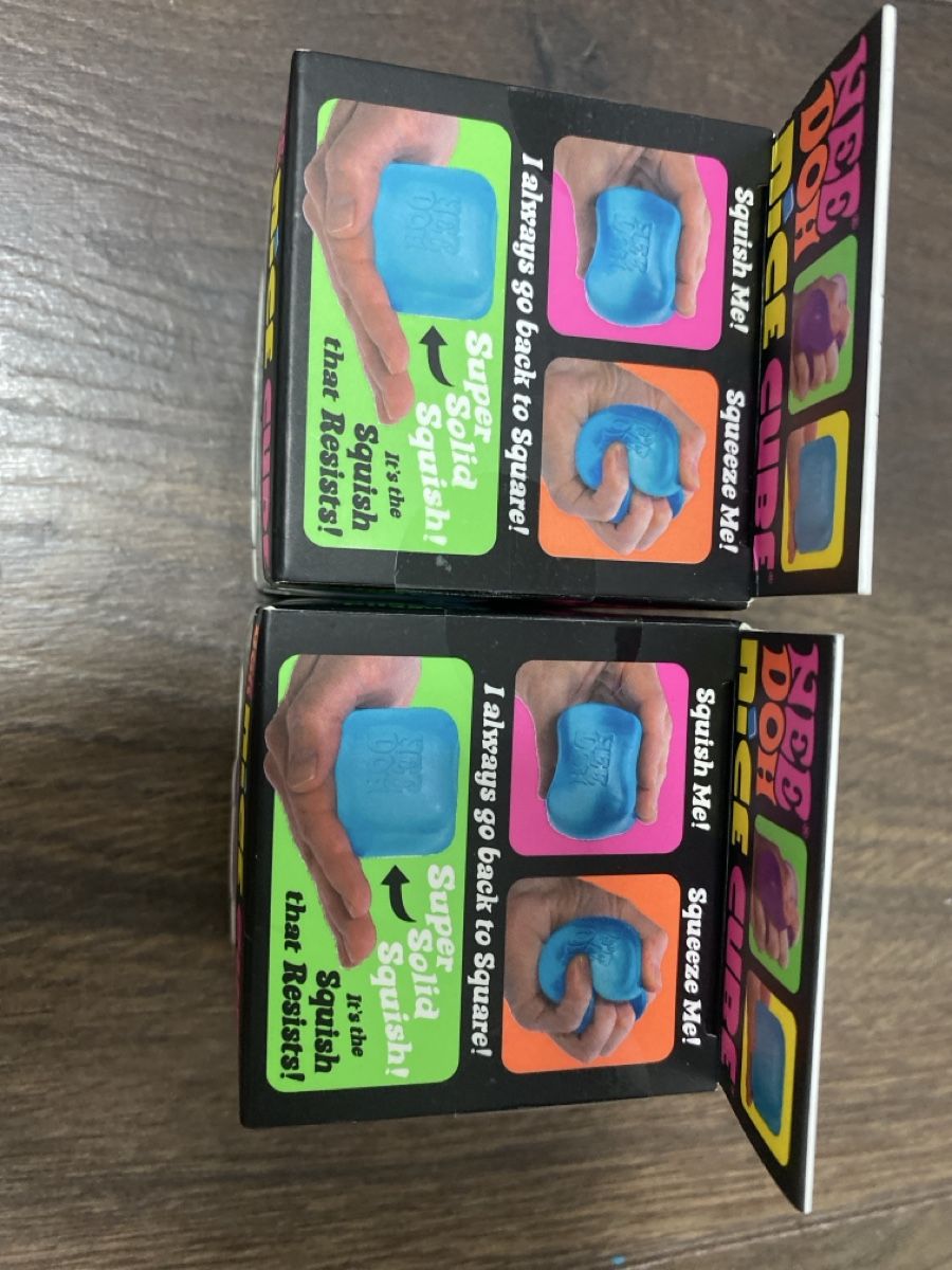 Giocattoli: 2x originale NeeDoh Nice Cube Squishy Würfel Lila + Blau Neu – Nuovo e nell'imballaggio originale da Glis venduto da Bekri 3