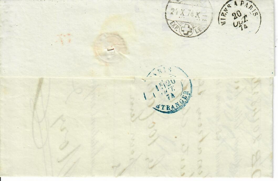 Tous les timbres: Brief, Frankreich 1874 – D'occasion à Hochdorf par Ziegel-16 1