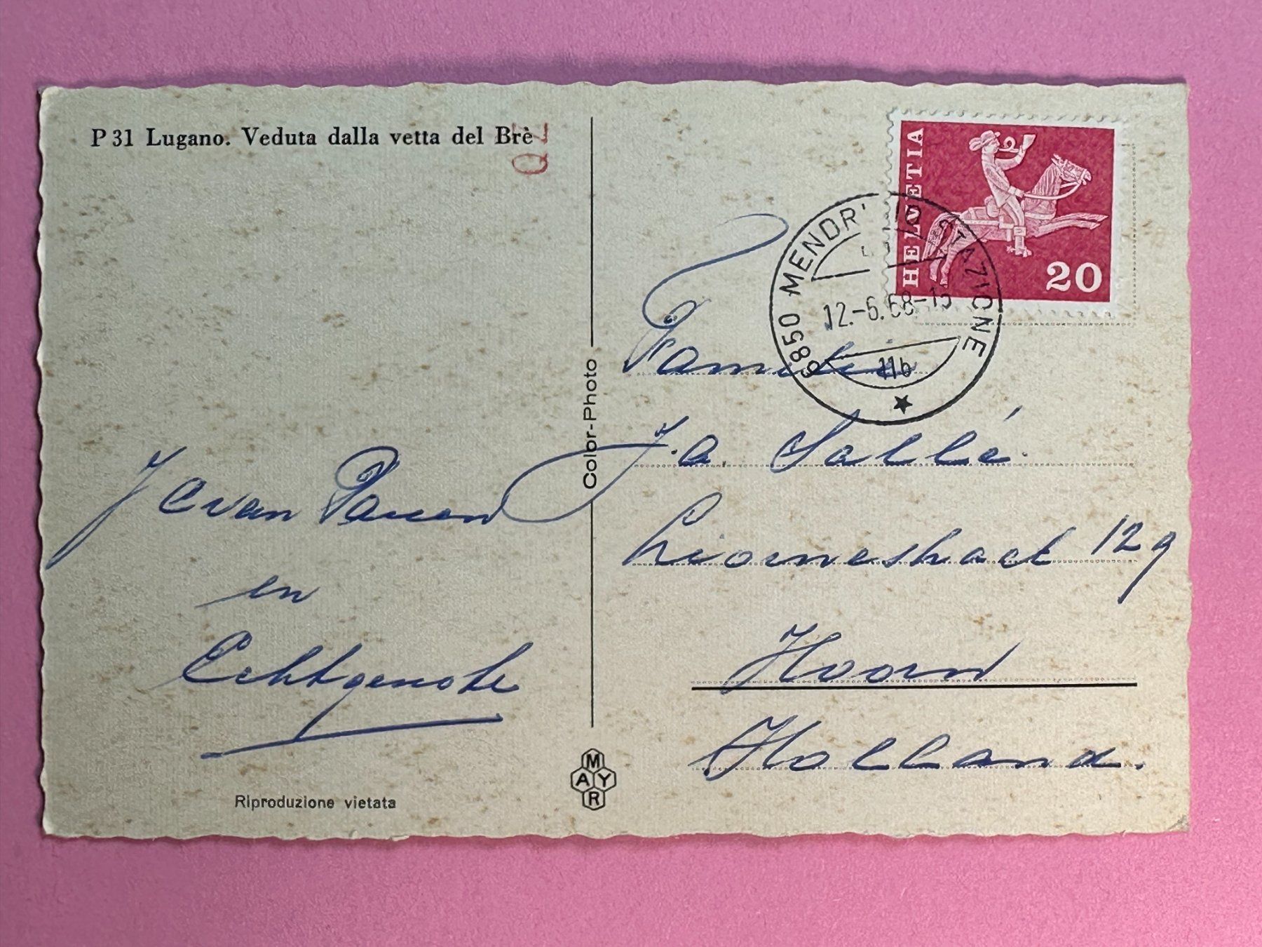 Cartoline postali: Lugano - belebt !!! – Usato da Steg VS venduto da danwer74 1