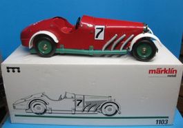 Märklin #1103: Rennwagen Ssk 7, Blech, Uhrwerk, Licht, 1:16