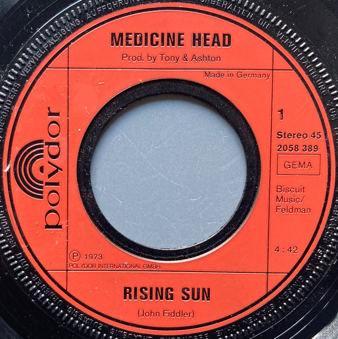 Schallplatten: MEDICINE HEAD - RISING SUN – Gebraucht aus Poliez-Pittet von Newtown-Records 2