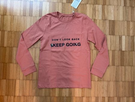 Neues Langarmshirt "Don't look back" 10Y  NEU! 94% Baumwolle