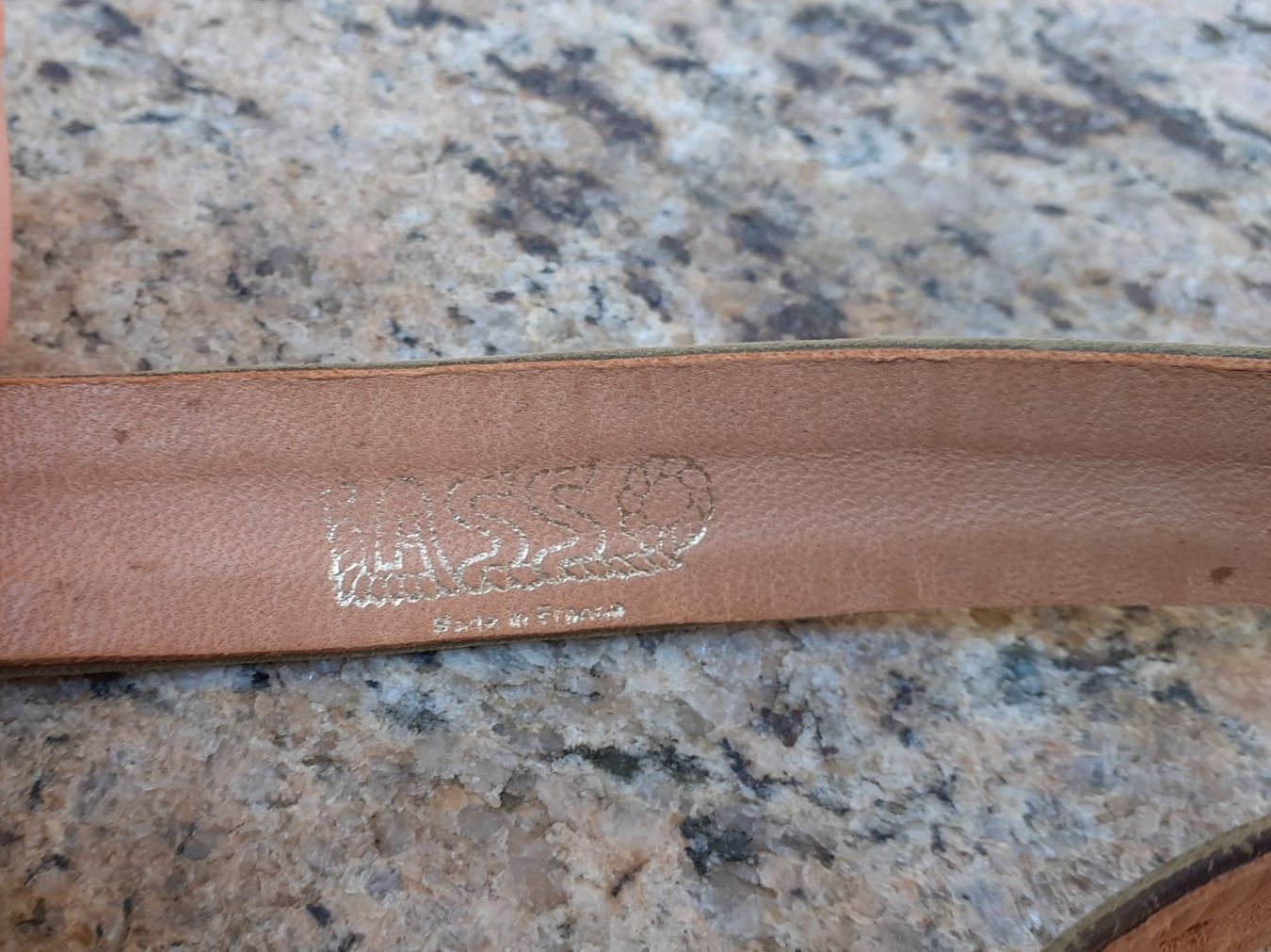 Cinture: Gürtel Vintage 1970er Leder olive – Usato da Mörschwil venduto da wunderkiste44 9