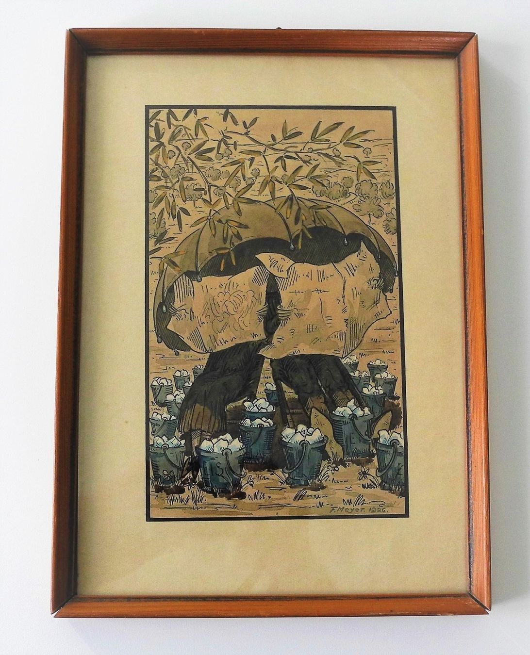 Dipinti: Fritz Meyer 1926 Hitze oder Hageltag – Usato da Schlossrued venduto da RareKunstWelt 3