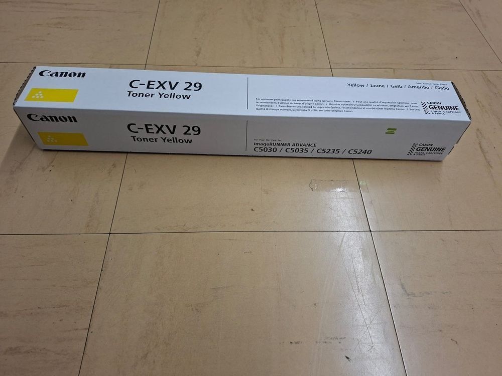 Canon Druckerpatronen & Toner: Canon C-EXV 29 Toner Yellow – Neu und originalverpackt aus Liestal von CTEAG