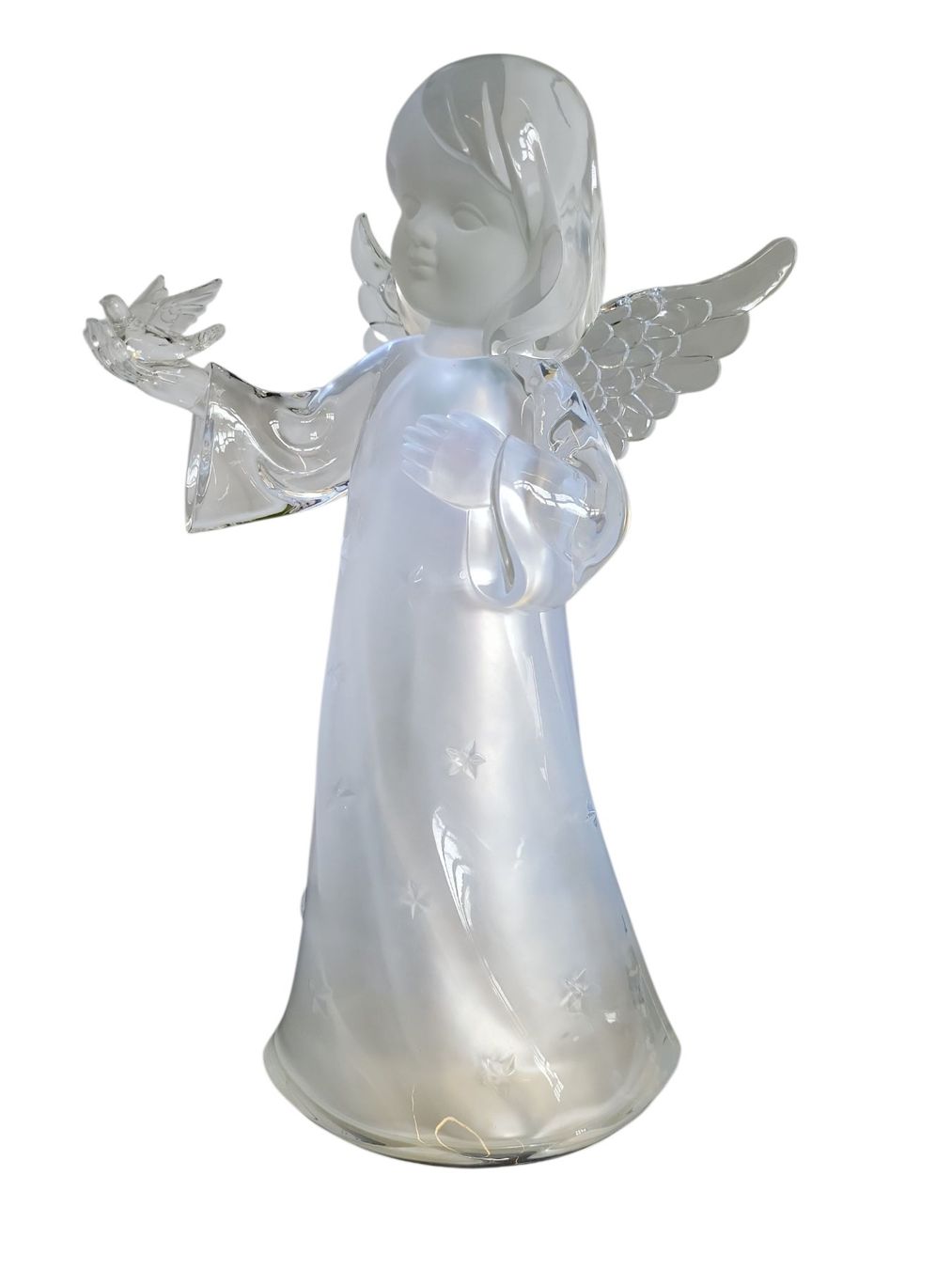 Figuren: LED-Engel, mit Taube in der Hand, ca.28cm hoch – Neu und originalverpackt aus Kaltbrunn von bue_xtg5 2