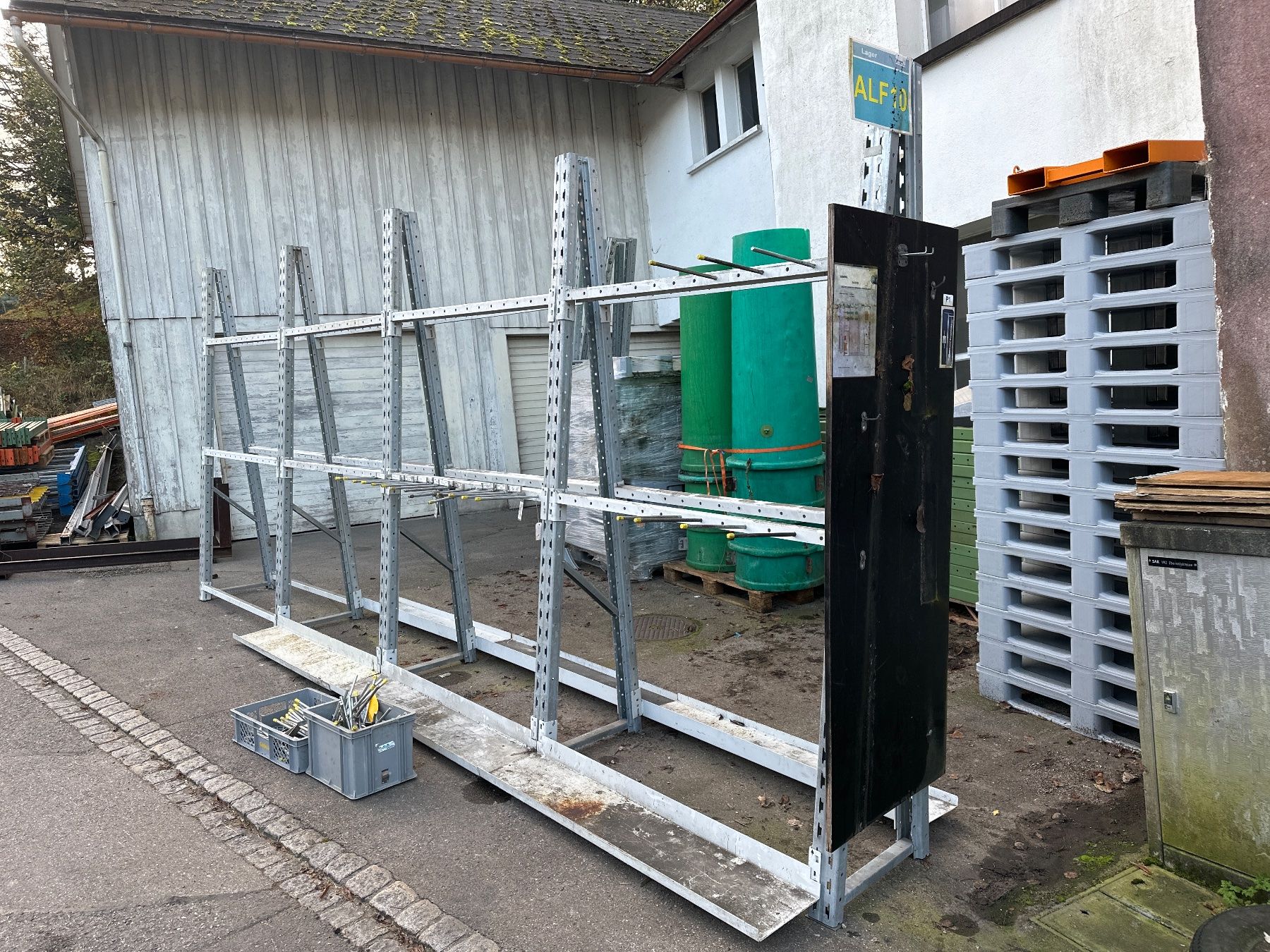 Scaffali: Profi Vertikal Lang Materialregal 595x60x250cm – Usato da Necker venduto da liq24 1