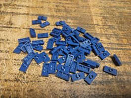 lego 15573 lot de 60 pièces Dark Blue Plate, Modified 1 x 2