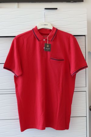 Herren-Poloshirt Grösse M von Manor, 100% Baumwolle - NEU