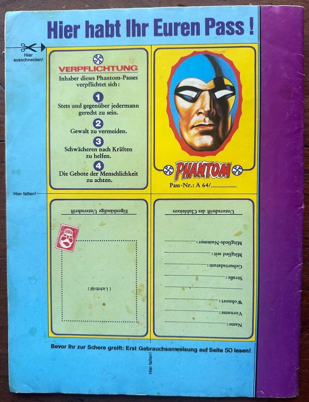 Comics: Phantom Nr. 167  DM 2, hunderte Comics ab 1.- – Gebraucht aus Seltisberg von quadartswiss 1