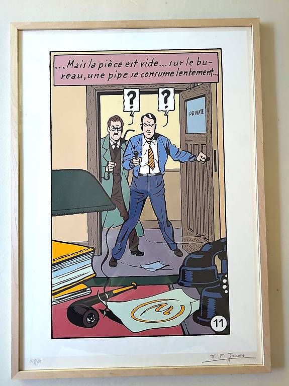Grafica & Litografie: JACOBS - Sérigraphie BLAKE MORTIMER : MAIS LA PIECE EST VIDE – Nuovo (secondo la descrizione) da LAUSANNE venduto da swof