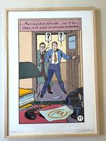 JACOBS - Sérigraphie BLAKE MORTIMER : MAIS LA PIECE EST VIDE