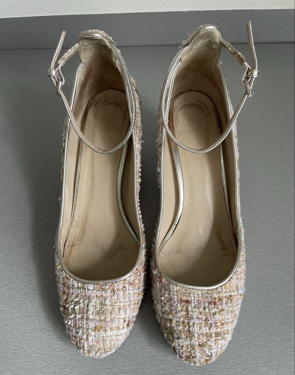 Navyboot Scarpe da donna: Boucle Stoff Navyboot Schuhe, Gr. 37 – Usato da St. Moritz venduto da cri_h9tt 1