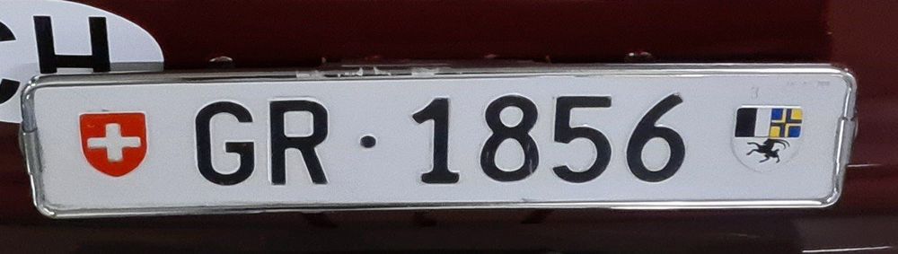 GR 1856 - Nummernschild - RARITÄT