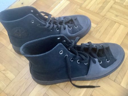 Schwarze Converse All Star, Grösse 46