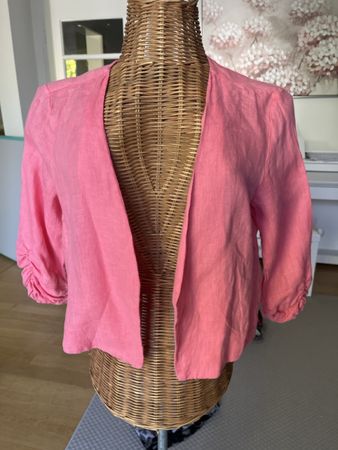 Leinen Bolero, lachsrosa, S
