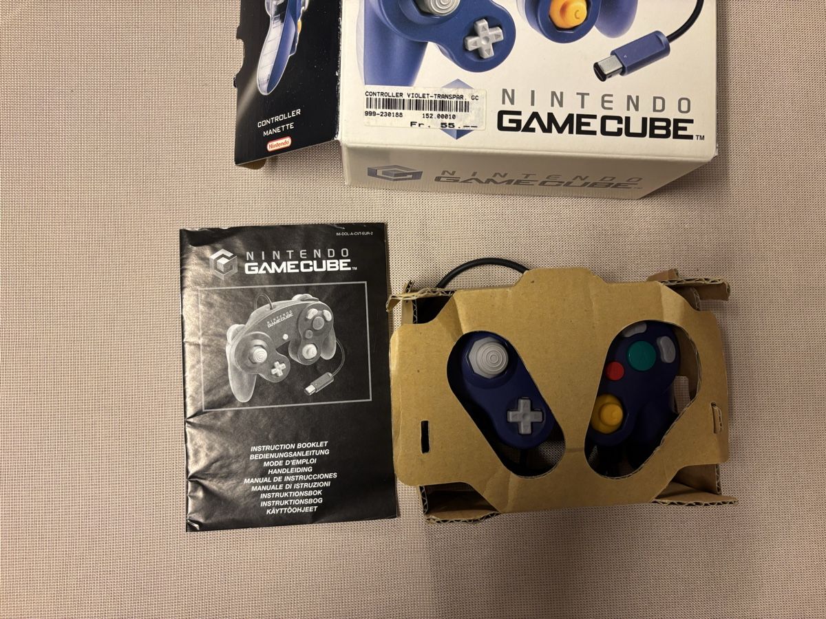 Nintendo Controller: Nintendo Gamecube Controller lila/ clear in OVP – Usato da Brütten venduto da Swerman1984 2
