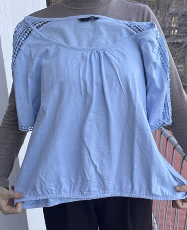 Maglietta estiva azzurra, taglia L
