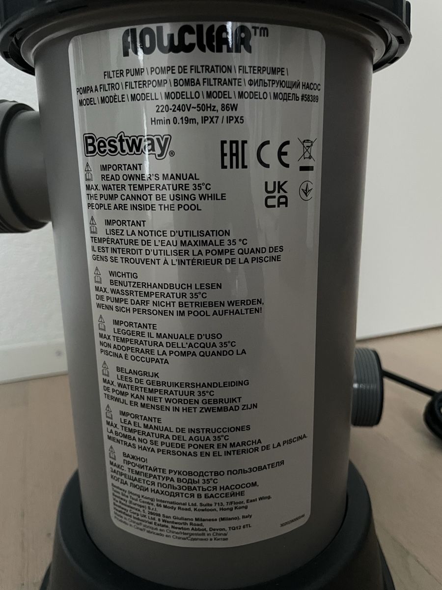 Bestway Accessori per Piscine: Filterpumpe Bestway Flowclear 58389, NEU!!! – Nuovo e nell'imballaggio originale da Kriessern venduto da dan_g 5