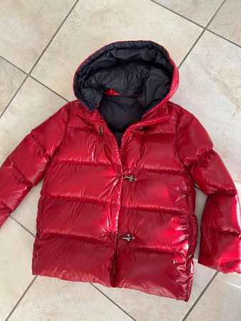Fay Daunenjacke Rot, Puffer Jacket Maxi-Wattierung, Gr. L