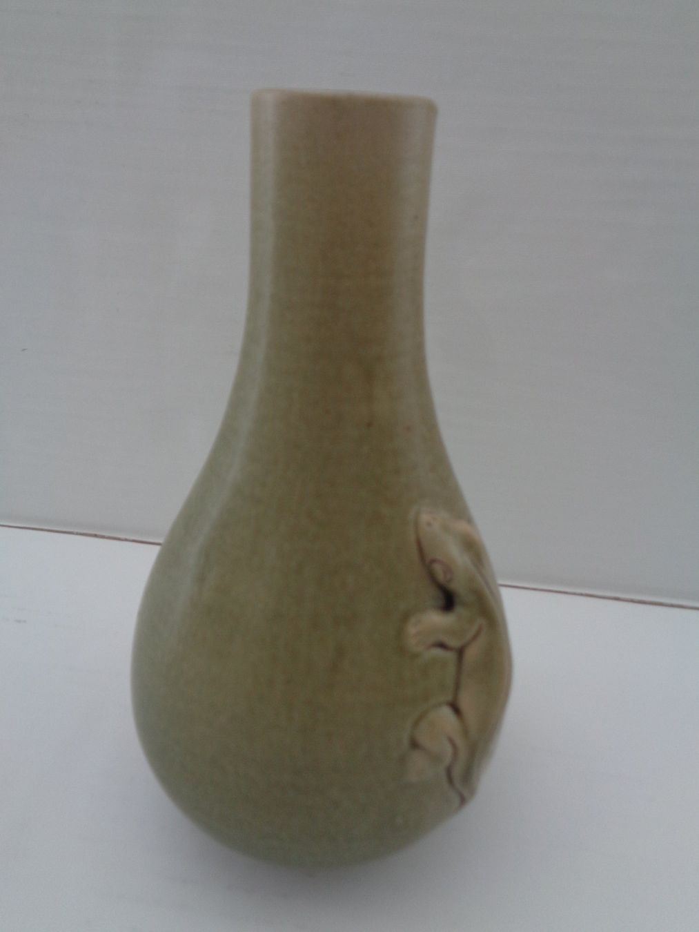 Vasi & Recipienti: Grüne Celadon Keramik - Vase mit Salamander-Relief – Usato da Chur venduto da omonia 3