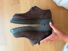 Manière de Voir - L'Atelier (Braun) - Nubuck Lace-Up Schuhe
