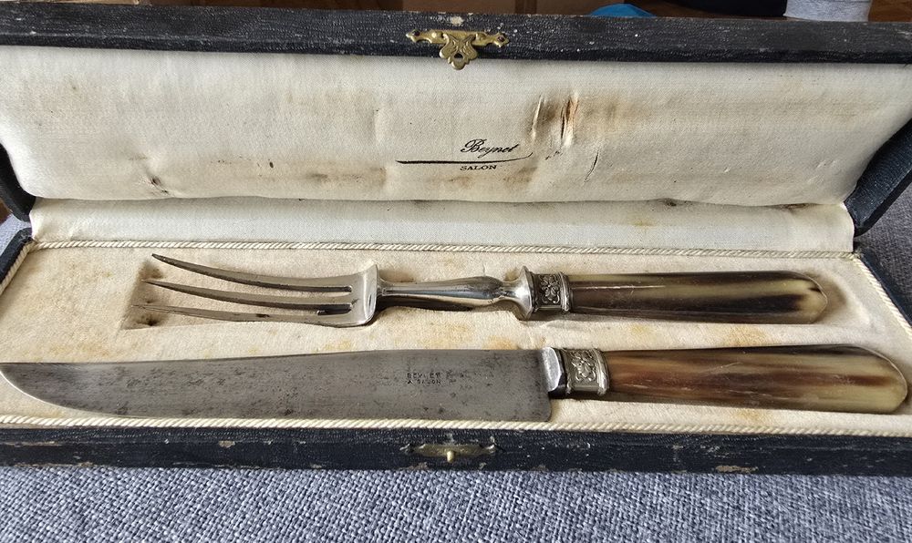 Couverts anciens Beynet Salon, corne et argent (Gebraucht) in Genève ...