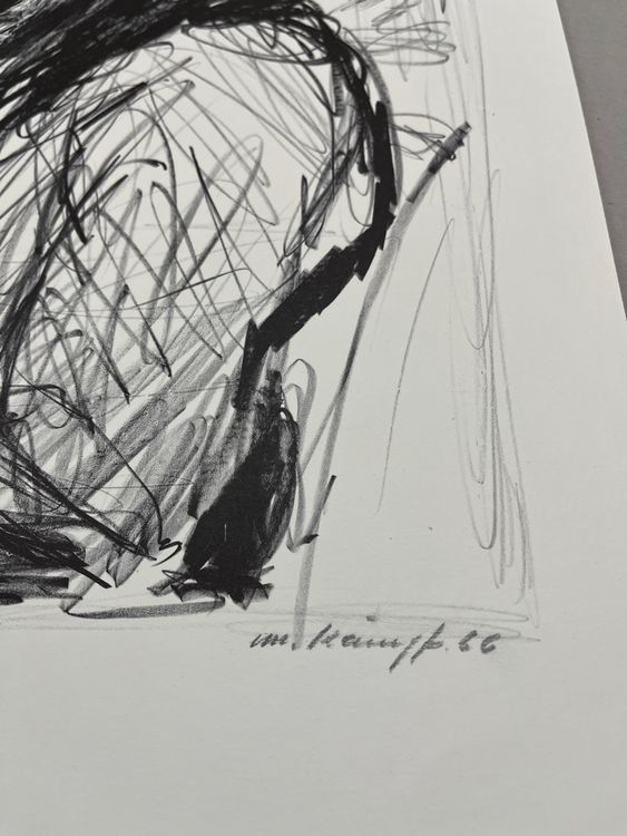 Arts picturaux & lithographies: Max Kämpf 1966   LITHOGRAPHIE SIGNIERT – D'occasion à Gersau par grafik-kunst 3