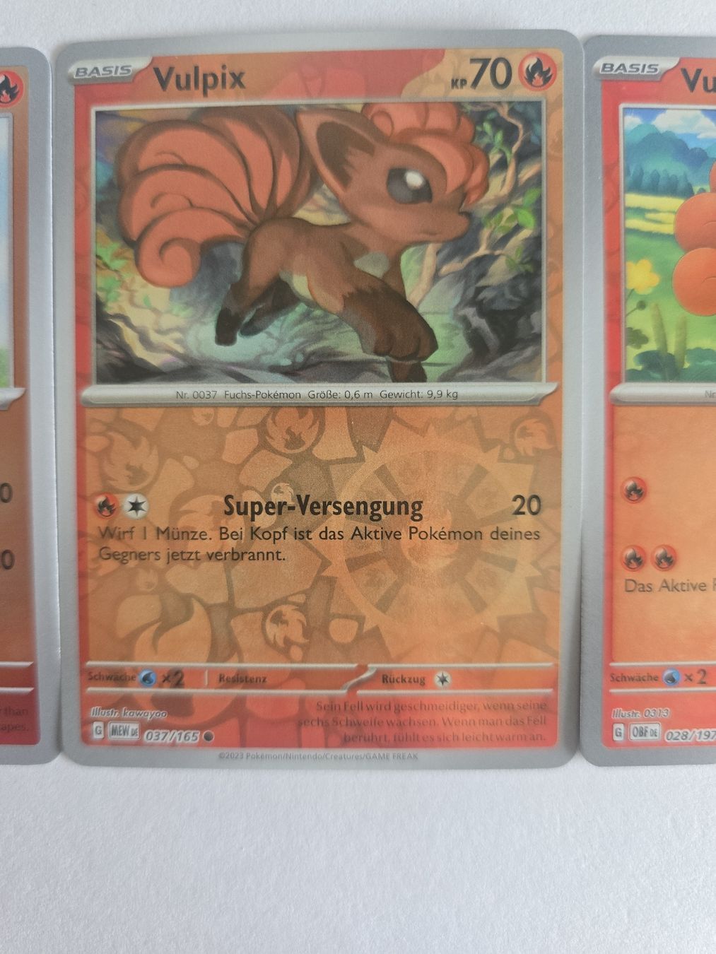 Pokémon Carte collezionabili: Pokémon Vulpix Reverse Holo Bundle (3 Karten), DE – Nuovo (secondo la descrizione) da Pfäffikon SZ venduto da gmw_8nk9 3