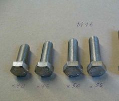 Schraube M16 x 40 oder 45 oder 50 oder 55  A4 INOX