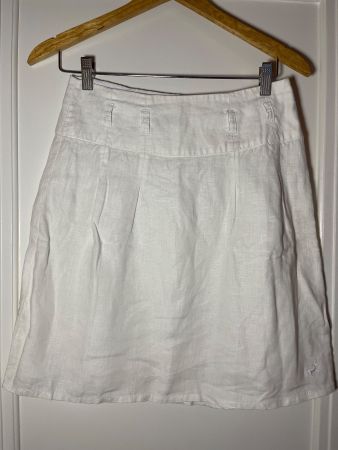 Jupe blanche en lin