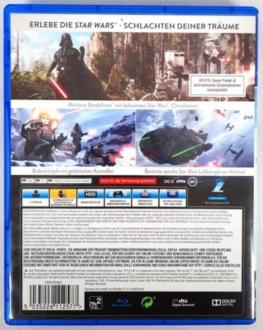 Giochi: STAR WARS, BATTLEFRONT, PS4, PS5 – Usato da Bibern SH venduto da Anuja_20 1
