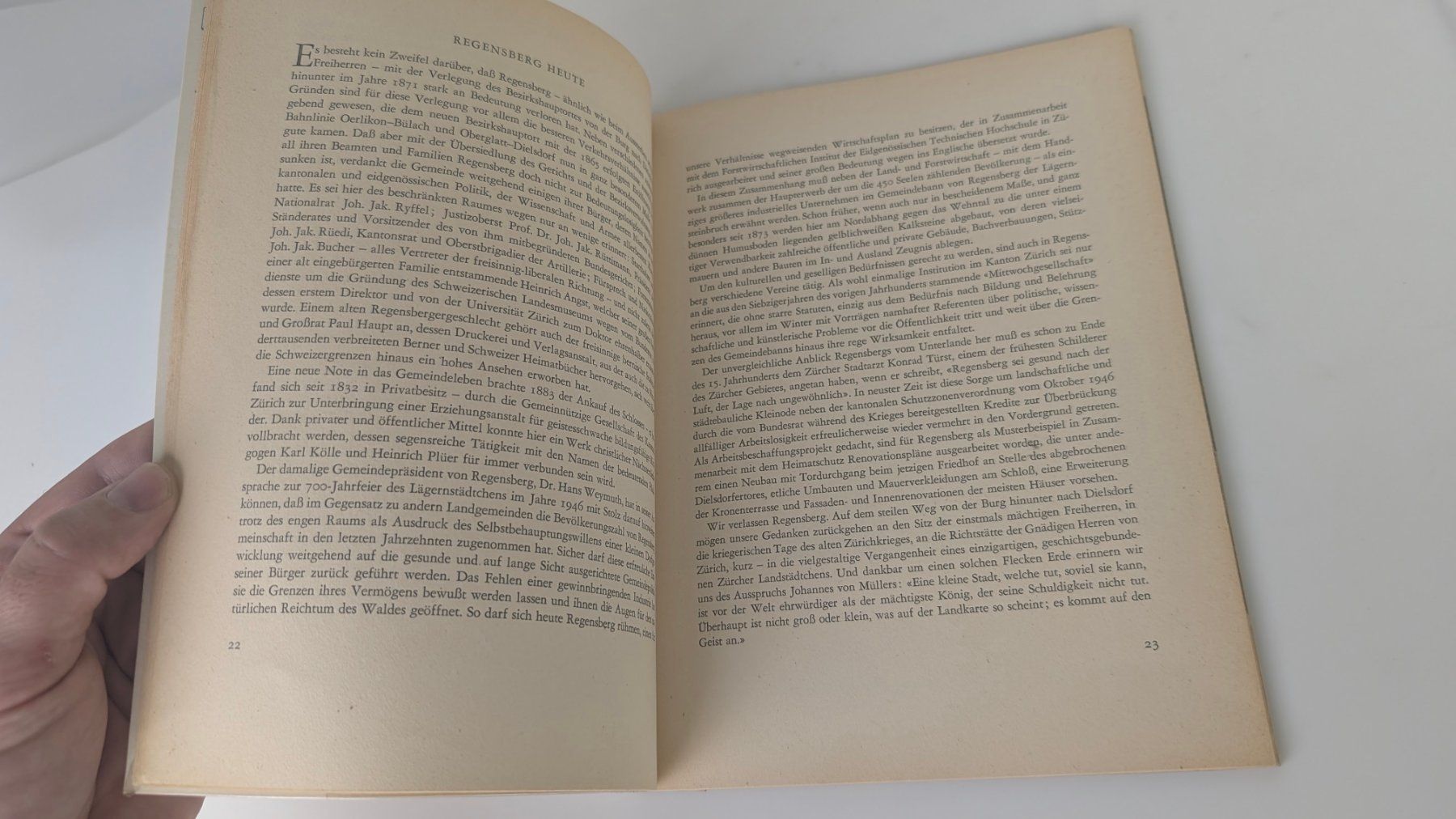 Bücher: Schweizer Heimatbücher: Regensberg 1954 – Gebraucht aus Zürich von axolottchen 7