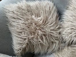 2 Dekokissen taupe