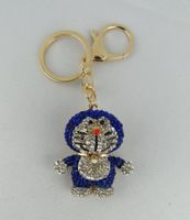 Schlüsselanhänger - DORAEMON - Glitzertsteine - Neu
