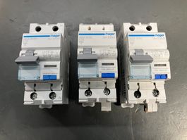 3x div. Hager FI/LS Schalter C13 30mA ab 1.-